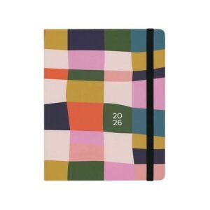 2026 Planner – Omnico Abstract Patchwork 1 Week/1 Page