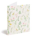 U Brands 2 Pocket Fashion Plastic Folder Pressed Botanicals Cream, School Supplies